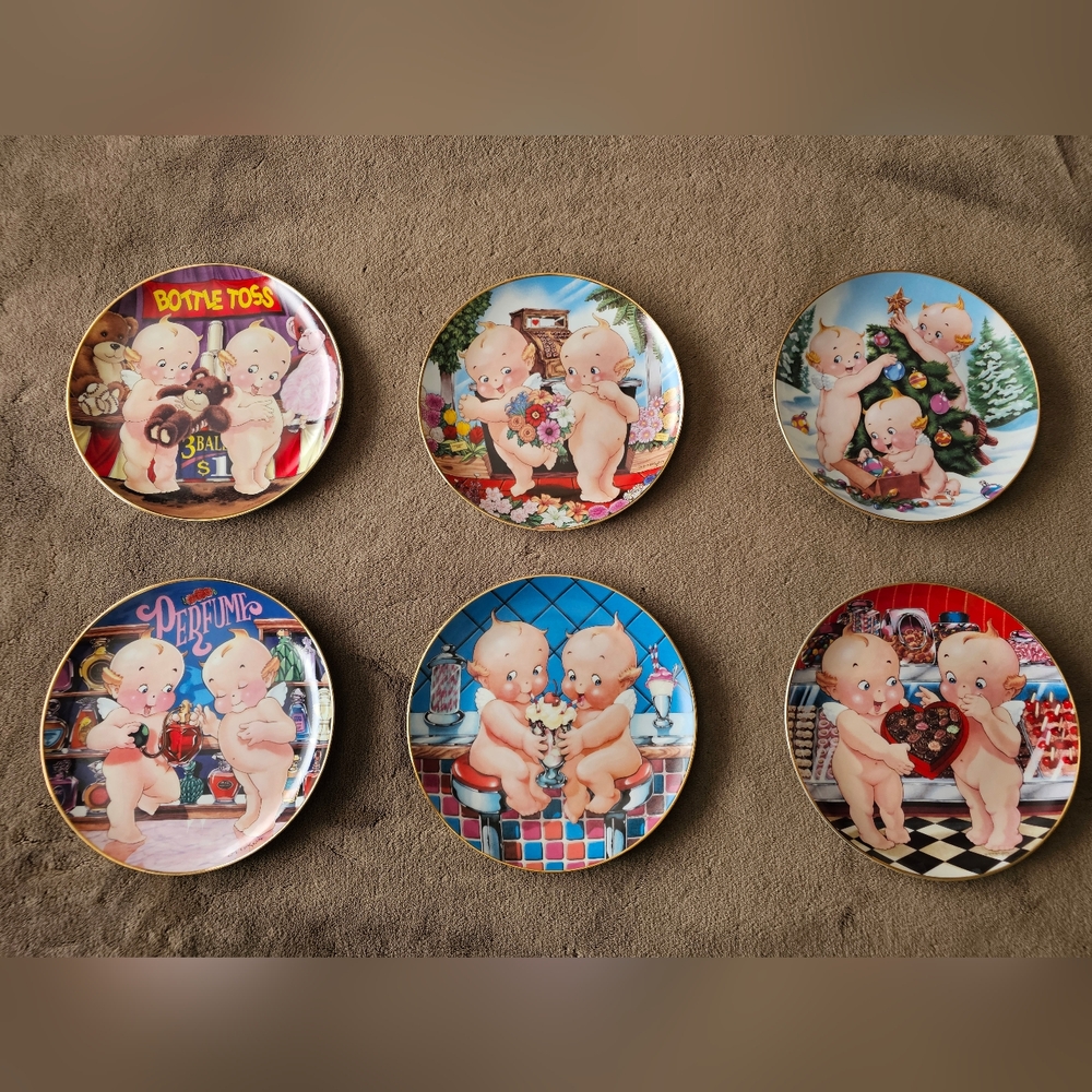 Set of Collectible Kewpie Plates